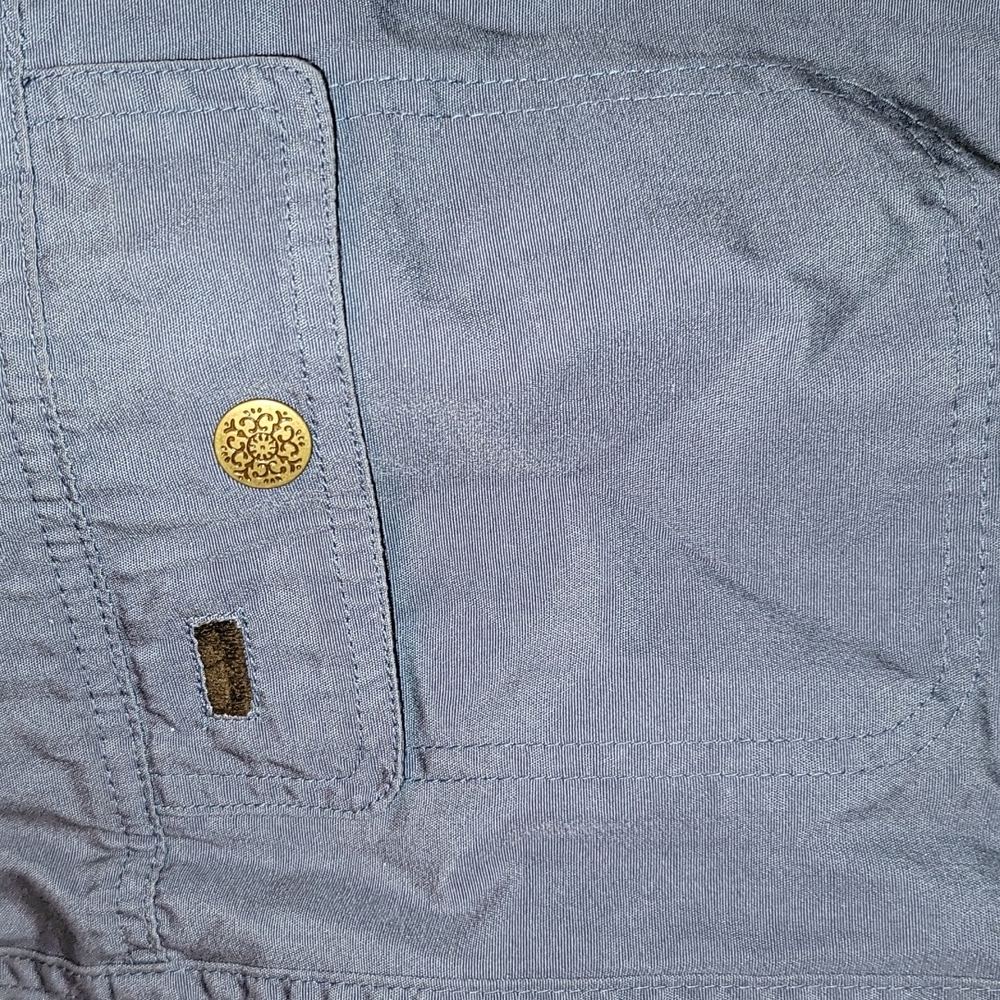 Moose Creek Shacket Blue Button Down Lined Undern… - image 3